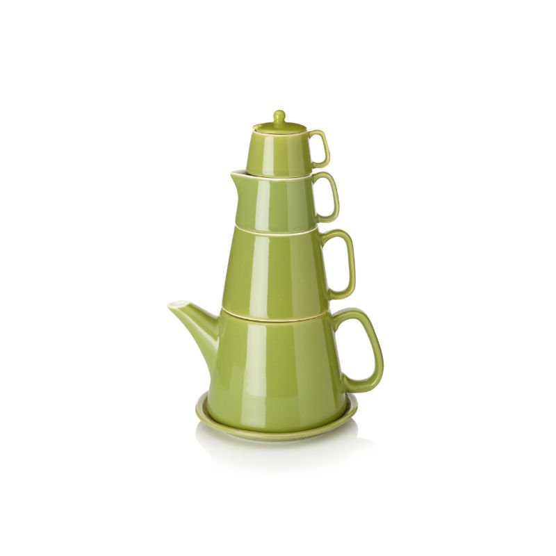 Classic Coffee & Tea Tower Tea Set