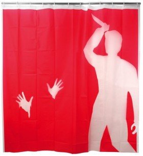 Kikkerland Psycho Shower Curtain