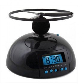 Digital Alarm Clock w/ Flying Propeller Wake Up Top