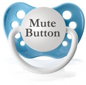 Personalized Pacifiers Mute Button Pacifier