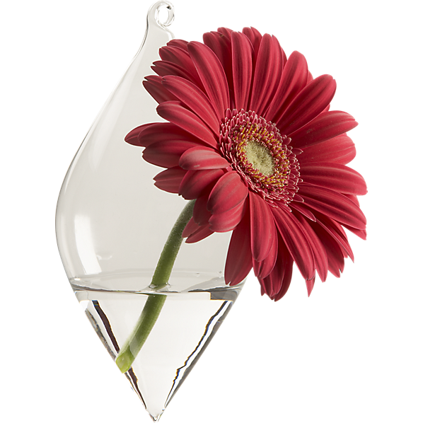 teardrop diamond hanging vase
