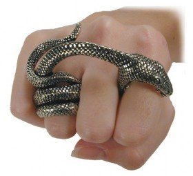 Gothic Snake Bite Ring